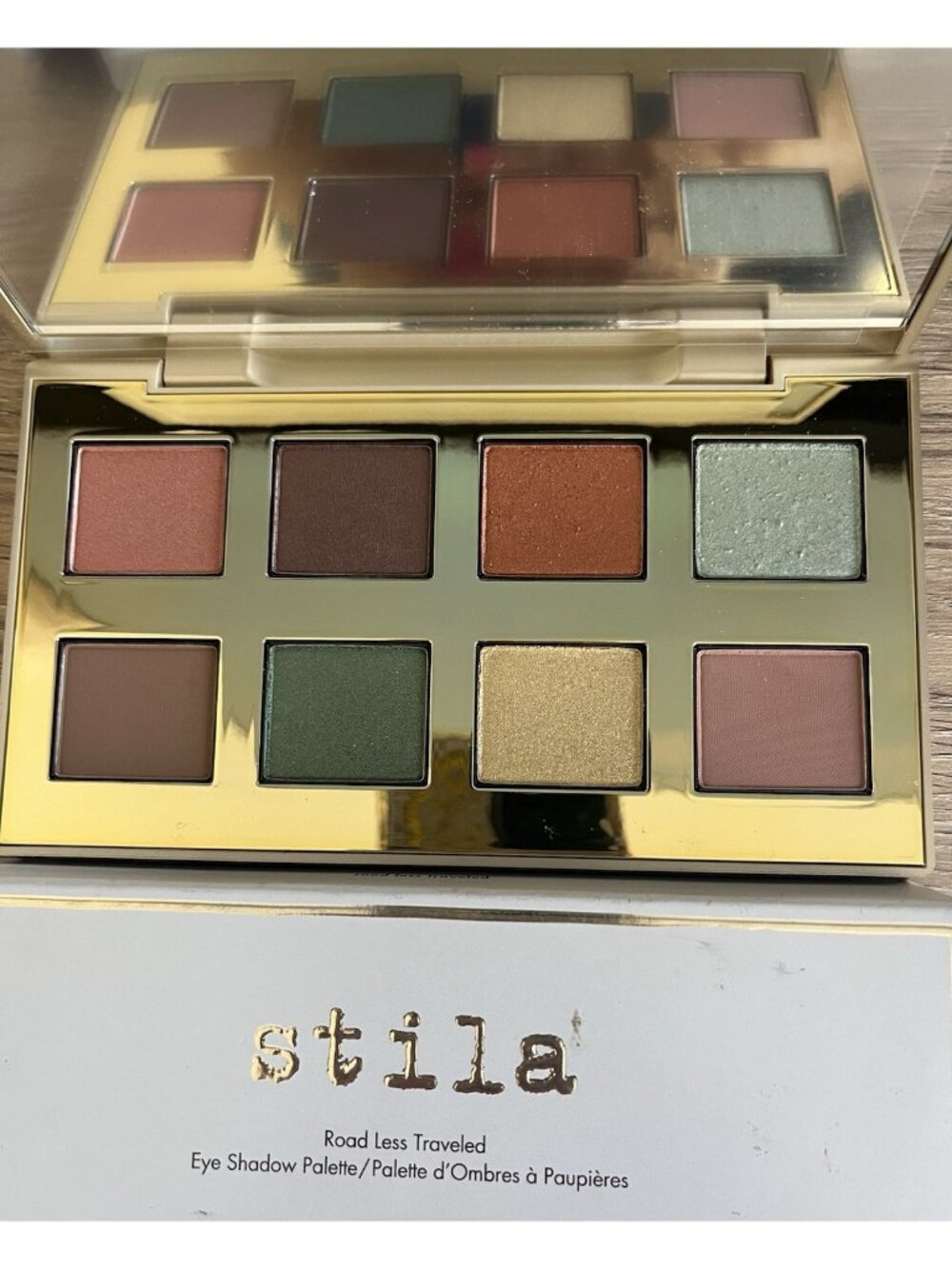 Stila Road Less Traveled Eye Shadow Palette Matte & Shimmer Neutrals New in Box